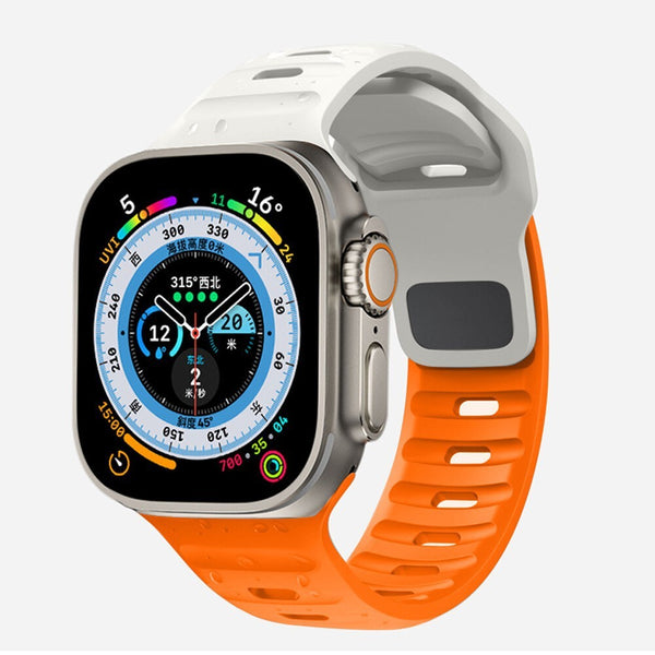 Suitable For Watch Ultra Watch Band Iwatch9 Solid Color Snap Button