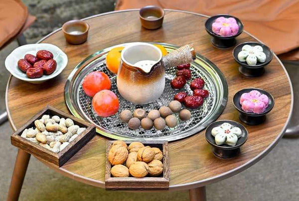 Round BBQ Grill Table